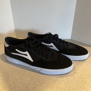 Lakai Skateboard Shoes Essex Black/Black Suede Men Size 11